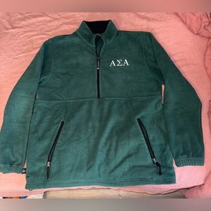 Alpha Sigma Alpha Charles Rivers Adirondack Pullover Fleece Quarter Zip